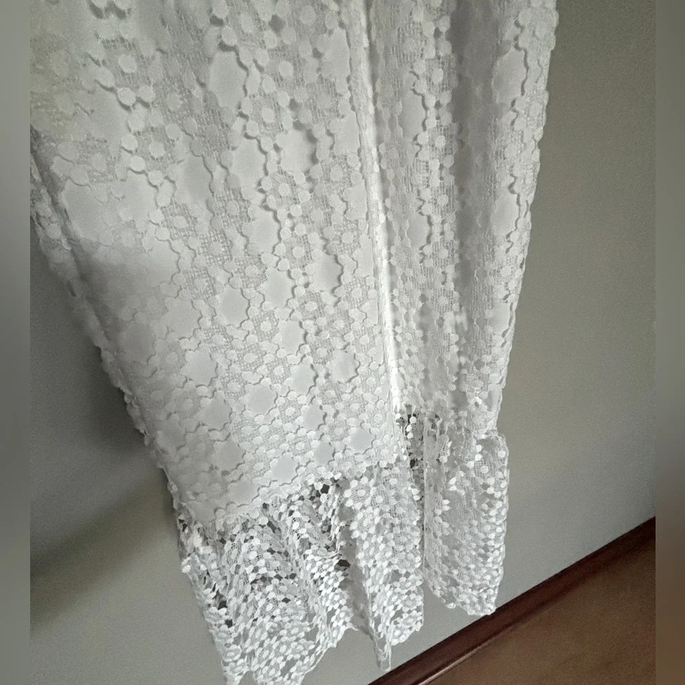 Petal & Pup White Lace Midi Dress - Picture 6 of 7